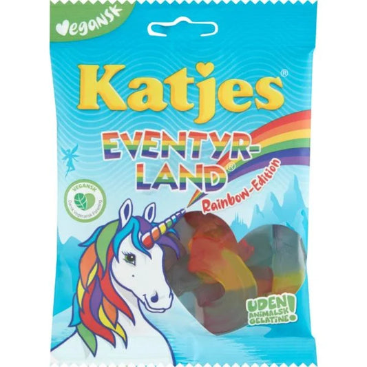 Katjes - Wunderland Rainbow Edition - 80g - Vegan vingummi