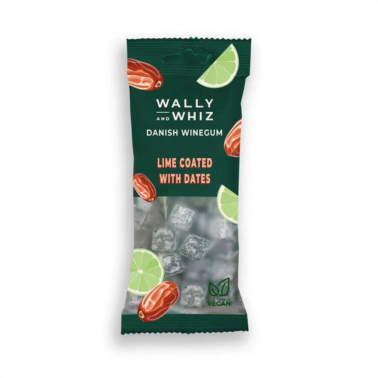 Wally and Whiz - Lime Coated with Dates - 56g - Vegan