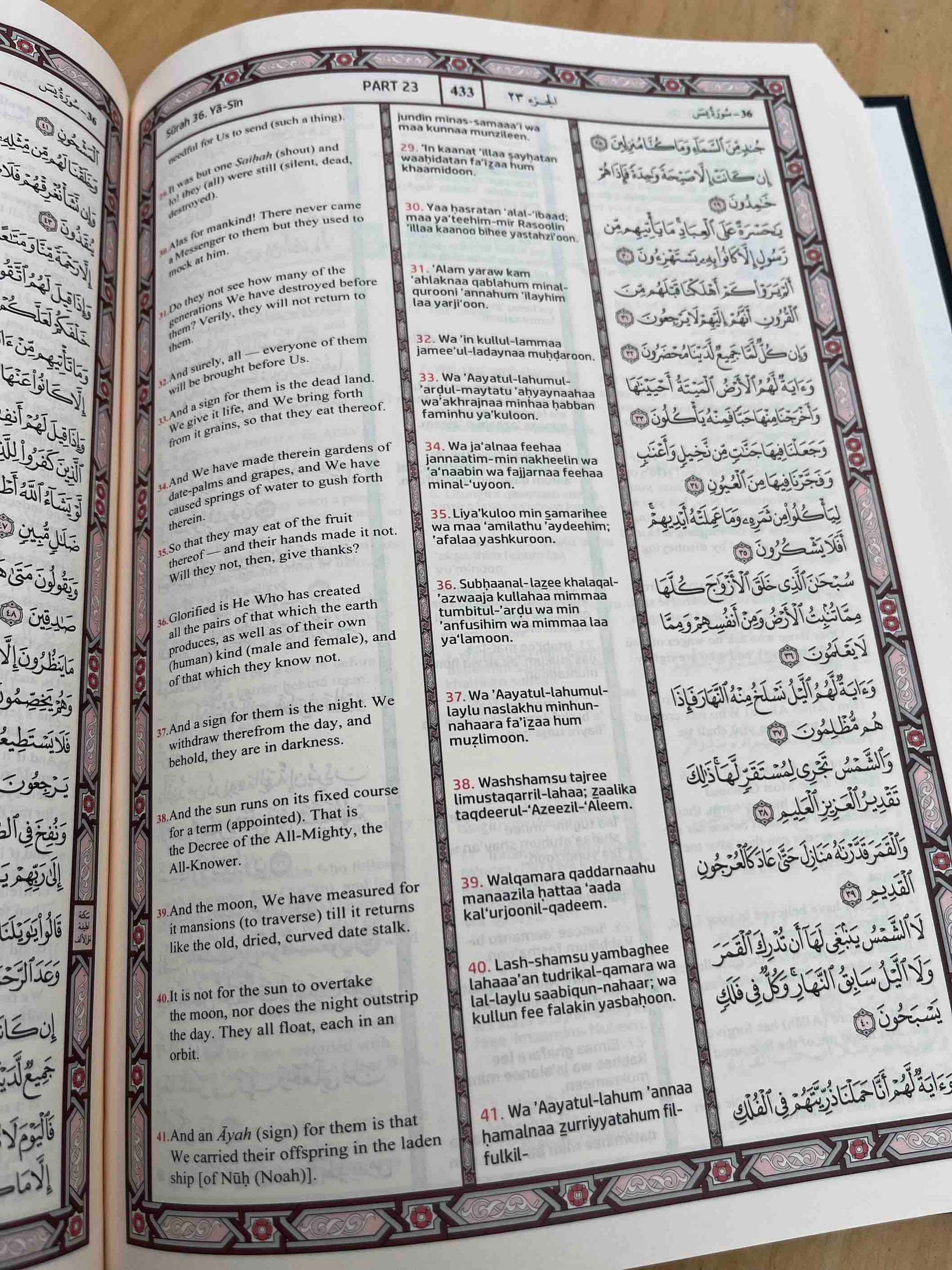 The Holy Quran Translation & Transliteration in Roman Script