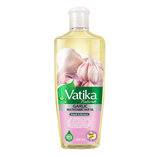 Vatika - Multivitamin Garlic Hair Oil - Hårolie med hvidløg - 200ml