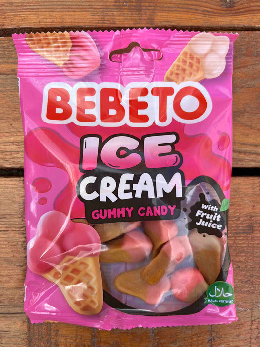 Bebeto - Ice Cream Gummy Candy - sød og cremet - 80g