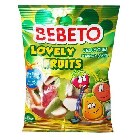 Bebeto - Lovely Fruits halal vingummi slik - 80g