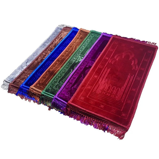 Velour bedetæpper-  i flere farver (109 cm x 68 cm)