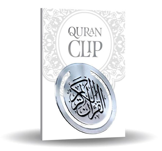 Quran bogmærke sølv- eller guldfarv - Qur'an Clip