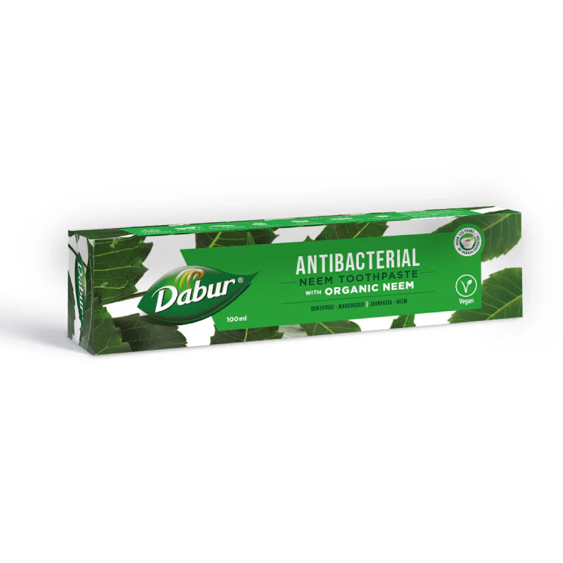 Dabur - Antibakteriel tandpasta med økologisk Neem og Lotur bark - 100ml