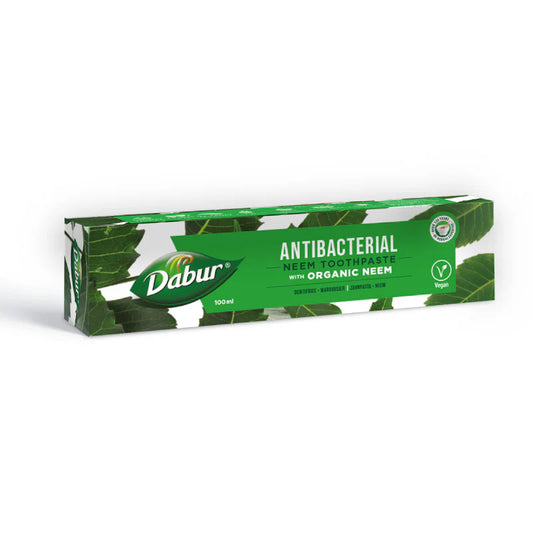 Dabur - Antibakteriel tandpasta med økologisk Neem og Lotur bark - 100ml