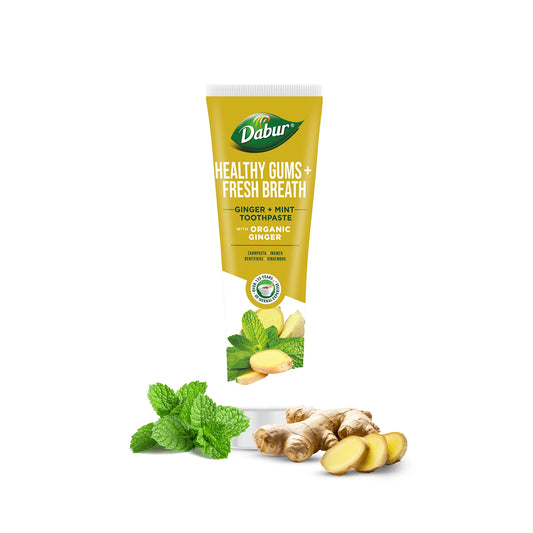 Dabur - Ginger and Mint Toothpaste - Ingefær og mynte tandpasta - 100ml