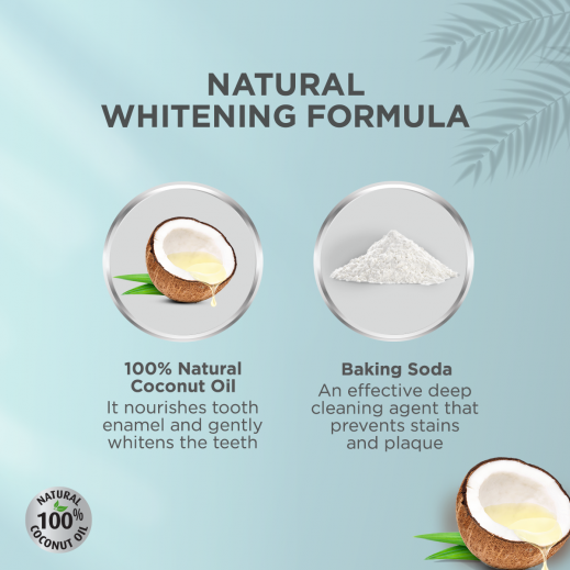 Dabur - Coconut and Baking Soda - Naturlig tandblegning - 100ml