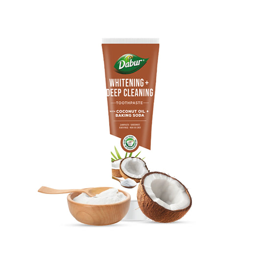 Dabur - Coconut and Baking Soda - Naturlig tandblegning - 100ml
