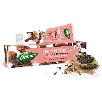 Dabur - Clove Toothpaste with Organic Clove - 100ml fluorfri økologisk kryddernellike tandpasta