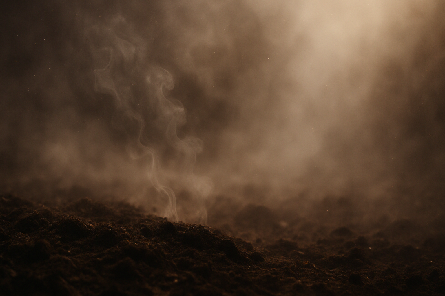 earth dirt smoke blurred fog
