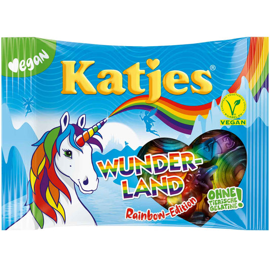 Katjes - Wunderland Rainbow Edition - 175g - Vegan vingummi