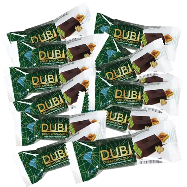 Mini Dubai Chokolade med Pistacie og Kunafa - 11g