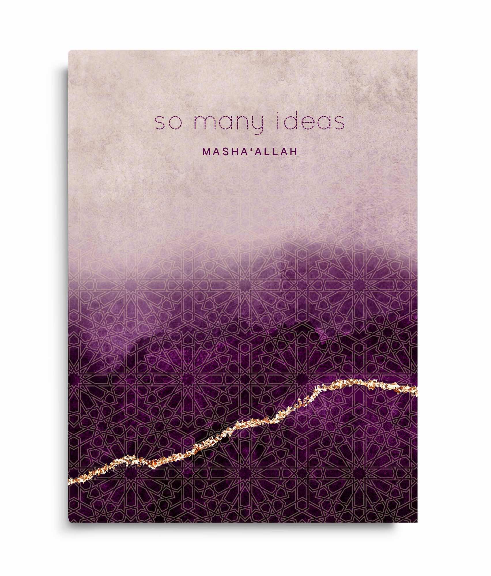 Notesbog - So Many Ideas Masha Allah