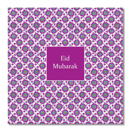 Postkort - Eid Mubarak - Topkapi Magenta