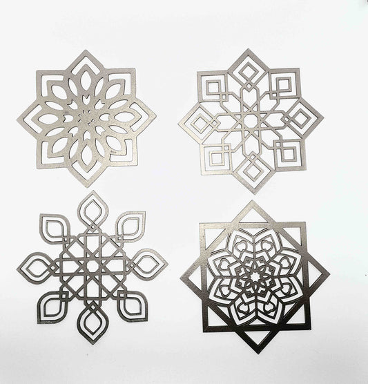 Ramadan og Eid pynt (14 cm træ i sølv)