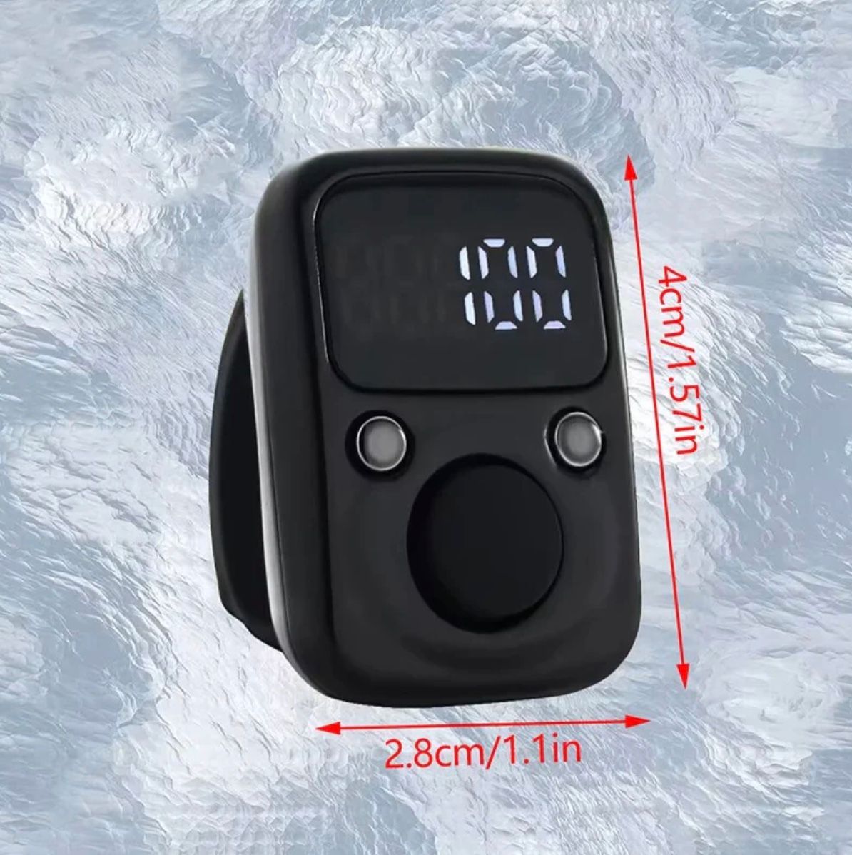 USB-opladelig Tasbih med LCD