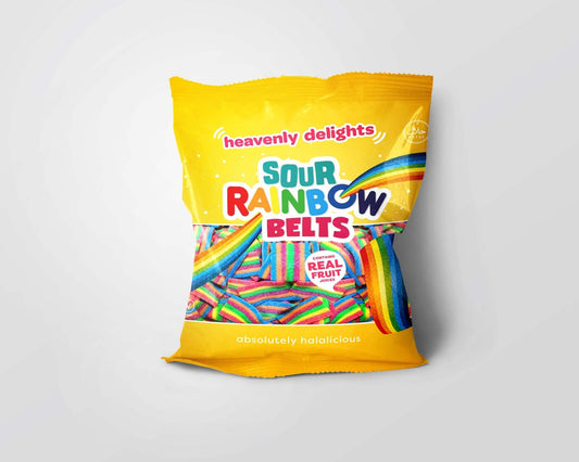 Heavenly Delights - Sour Rainbow Belts 80g