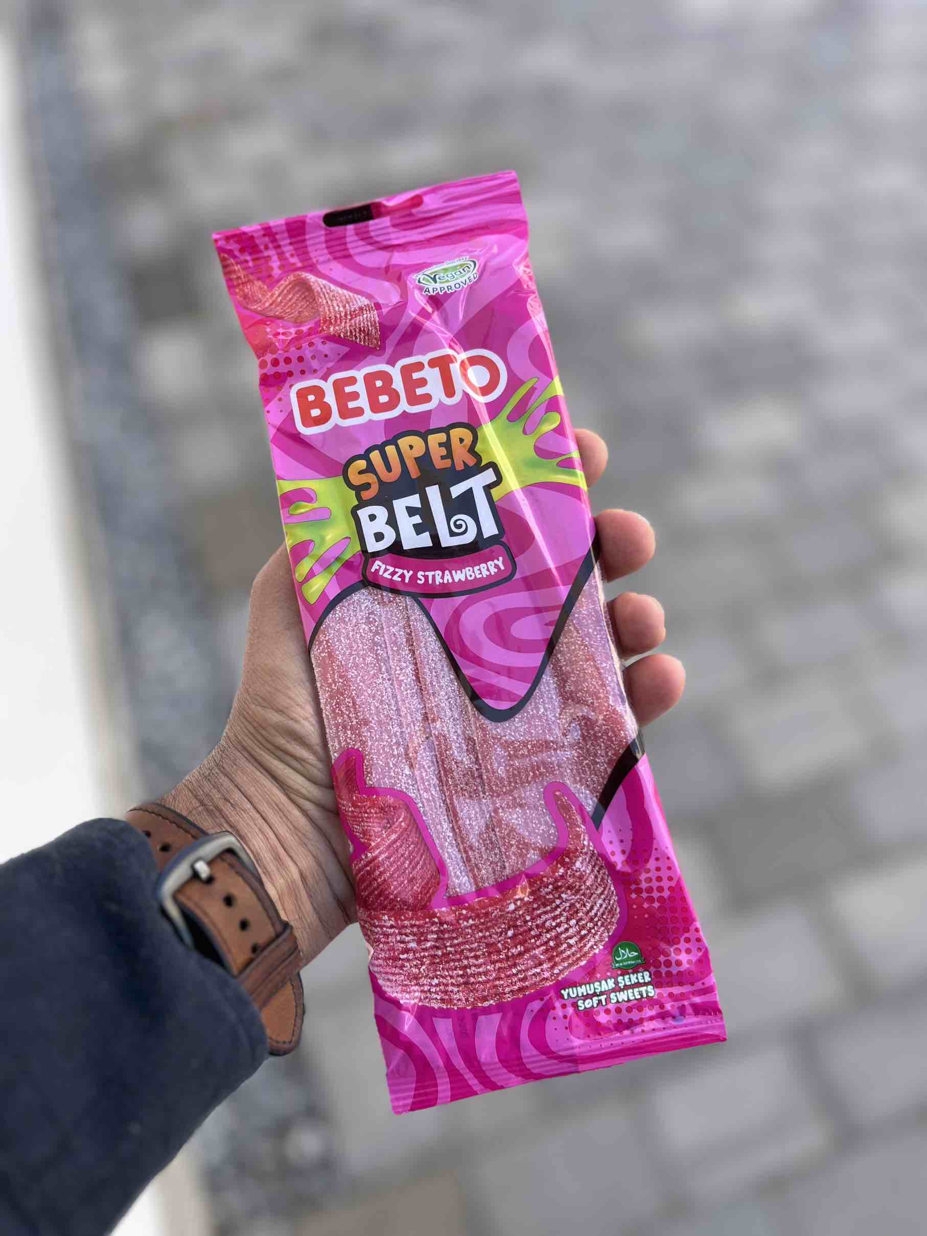 Bebeto Super Belt Fizzy Strawberry - 180g