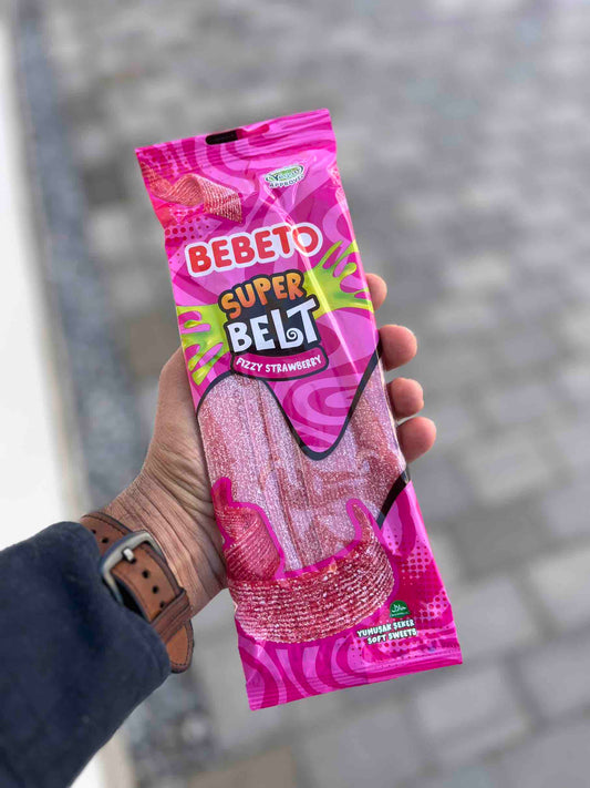Bebeto Super Belt Fizzy Strawberry - 180g
