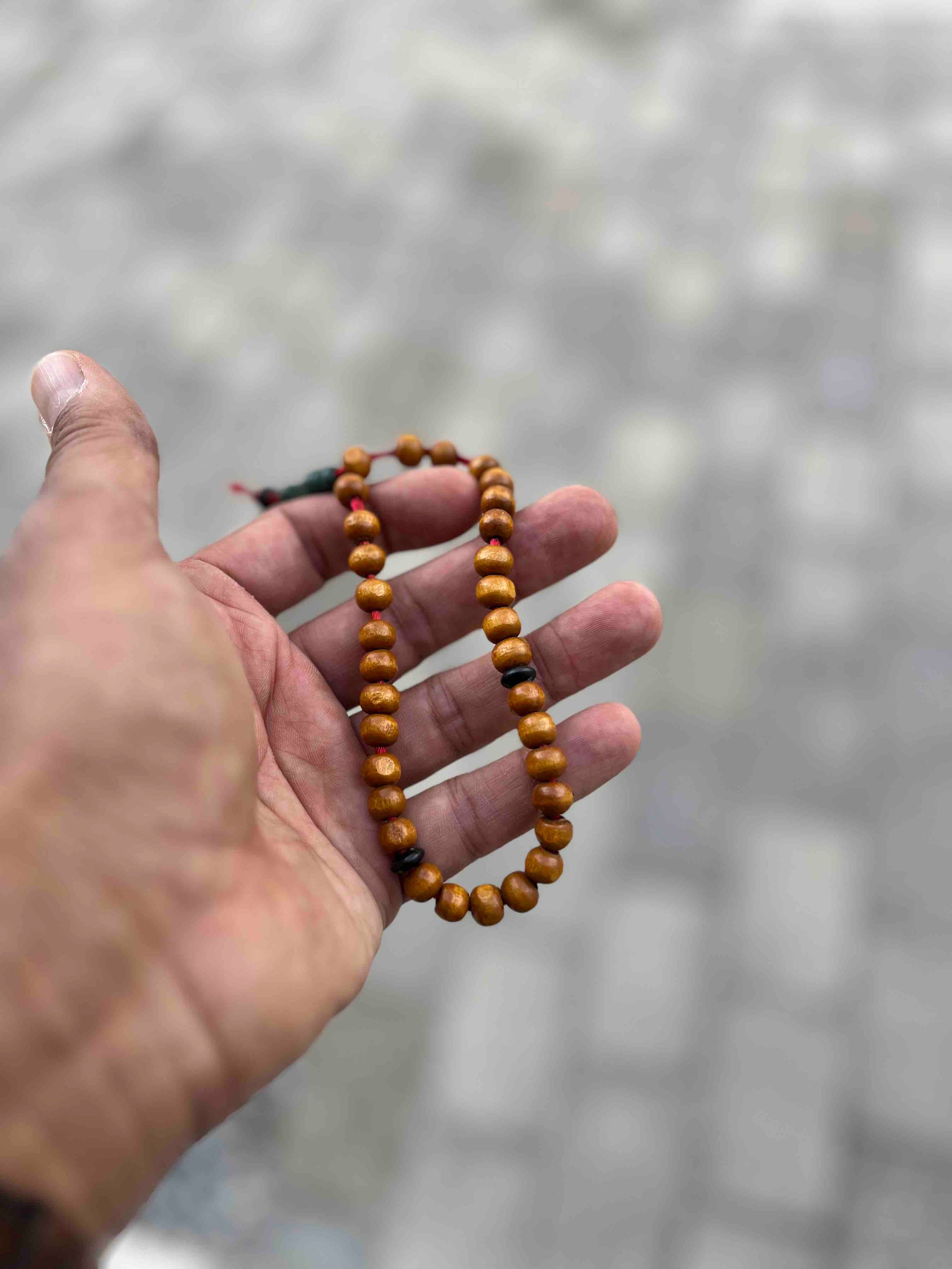 Tasbih - Bedekrans - 33 perler af træ