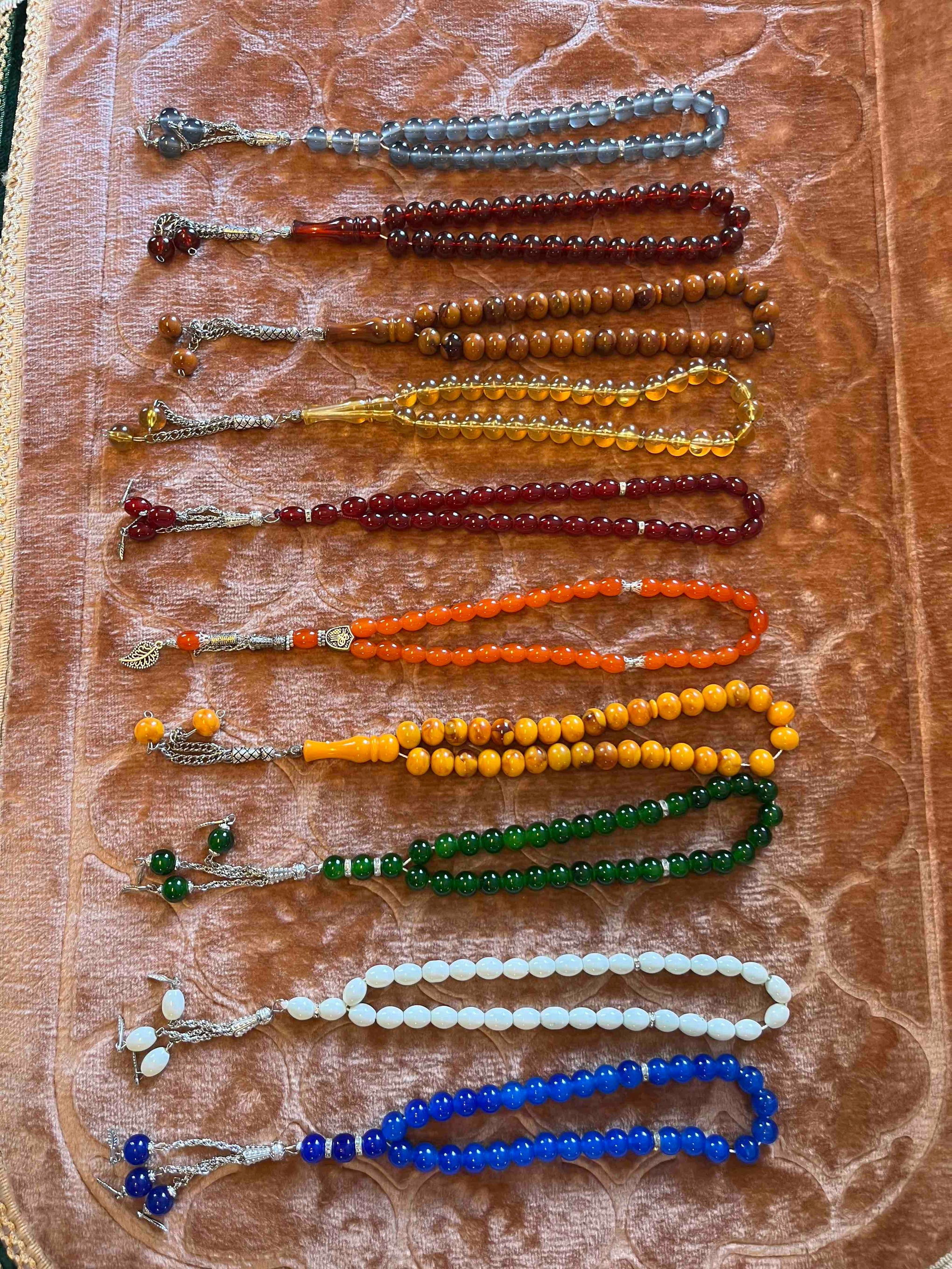 Tasbih - Bedekrans - 33 plastik perler