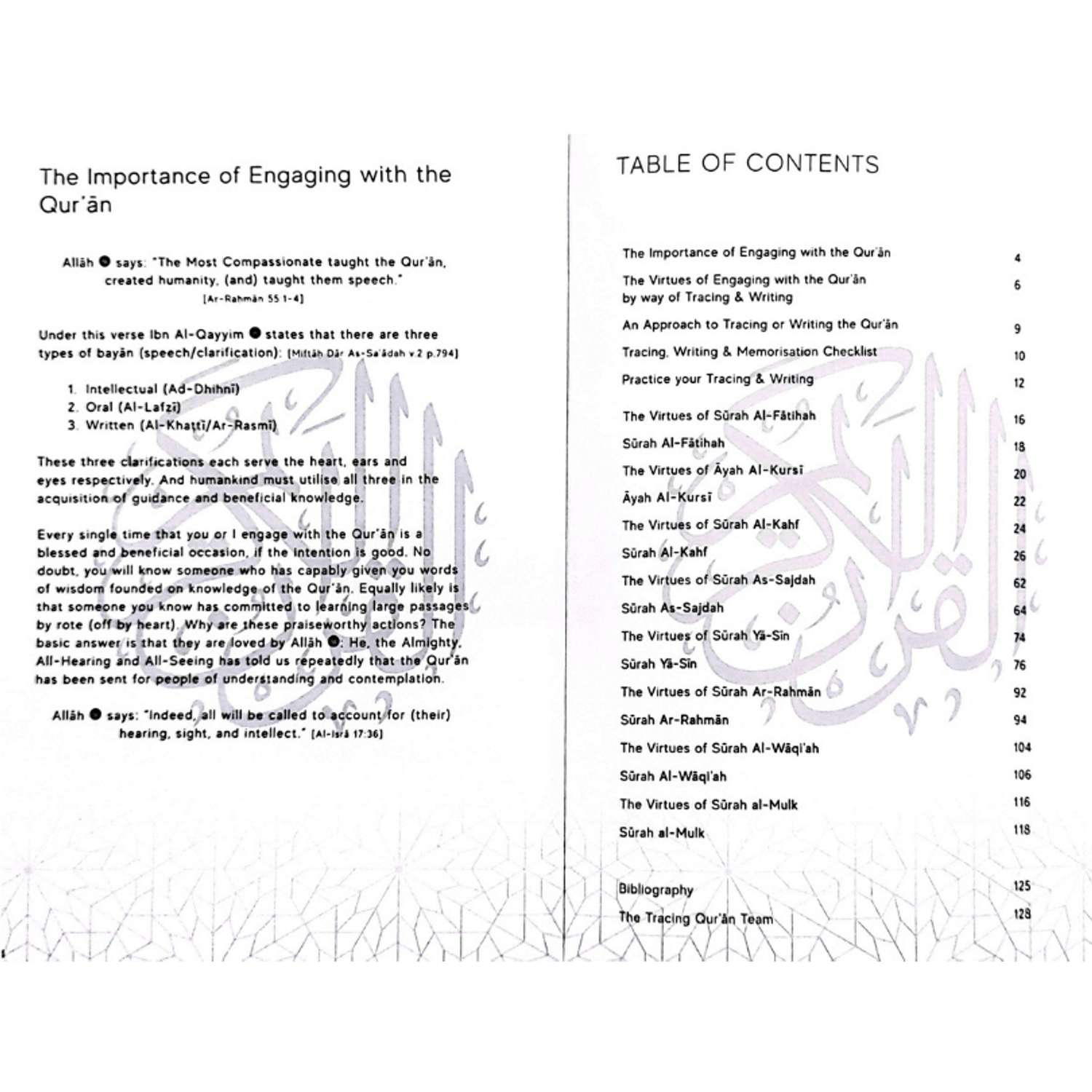The Tracing Quran - Word for Word Translation