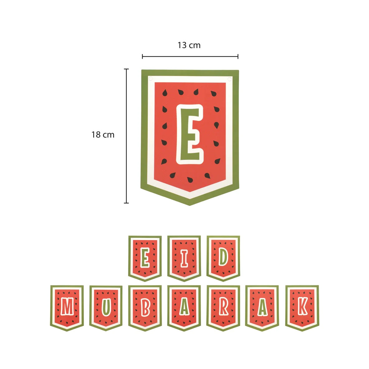 Vandmelon Eid Mubarak flag