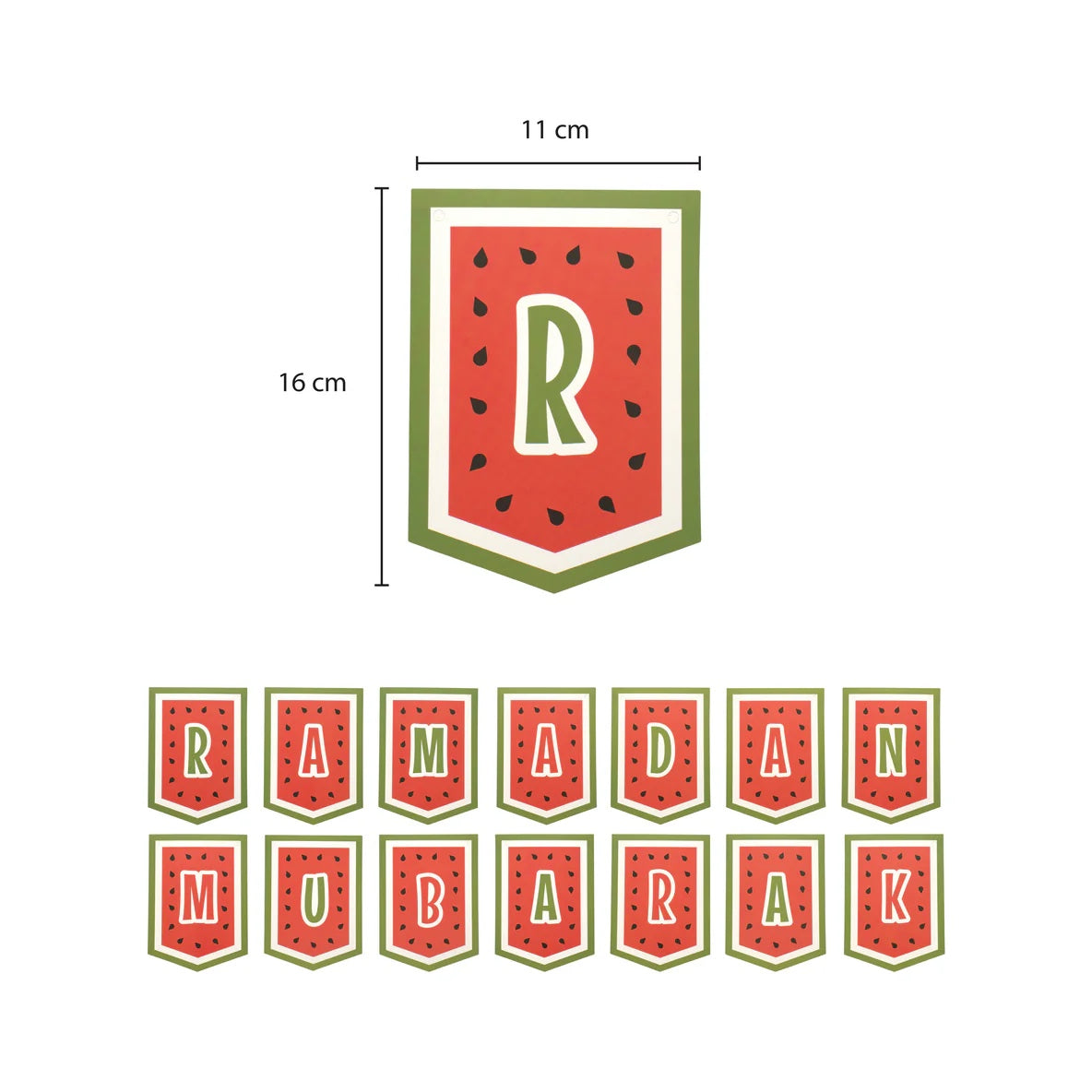 Vandmelon Ramadan Mubarak flag