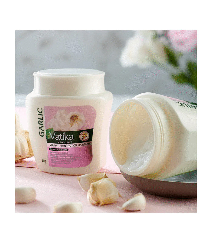 Vatika - Garlic Repair and Restore Natural Multivitamin+ - Hvidløgs hårmaske - 1kg