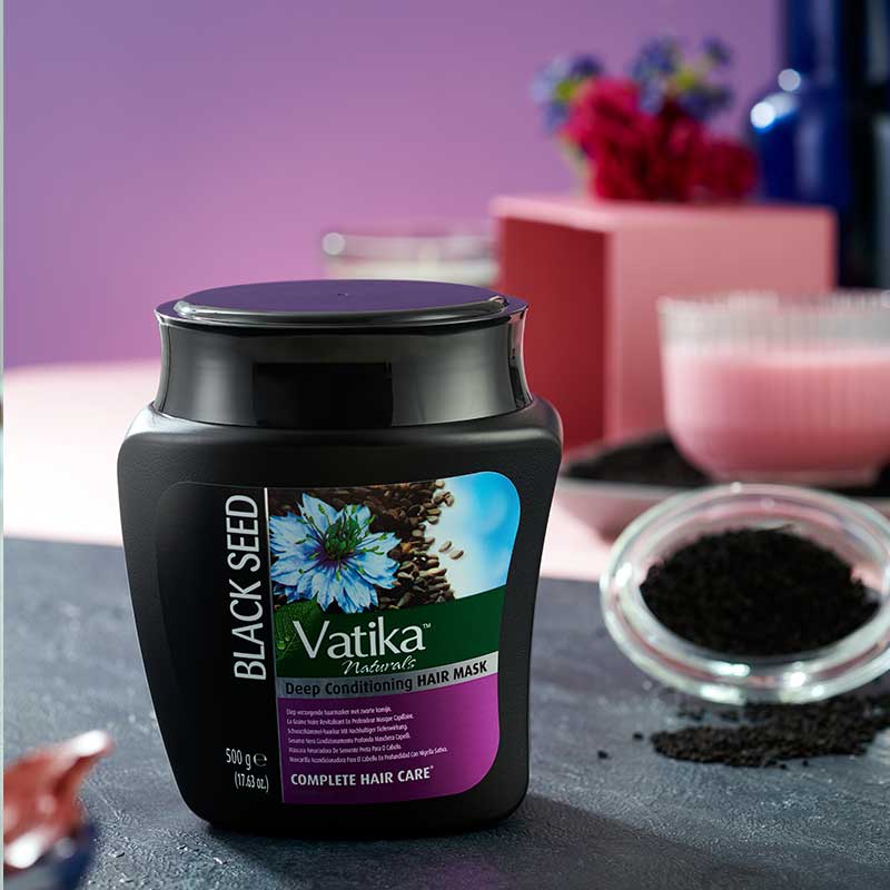 Vatika - Naturals Blackseed Hair Mask Multivitamin Sortkommen hårolie - 500g og 1kg