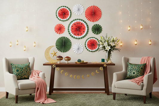 Vandmelon tema vægdekoration - 9 stk