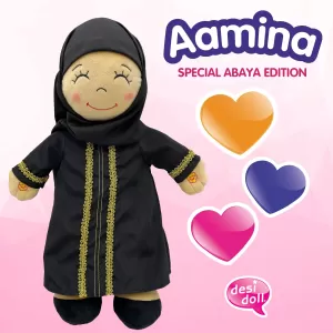 Aamina - Special Abaya Edition - talende islamisk dukke